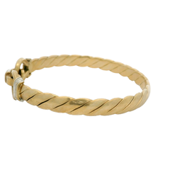 7” Pre-owned 9CT Double Hook & Loop Bangle (23.09g)