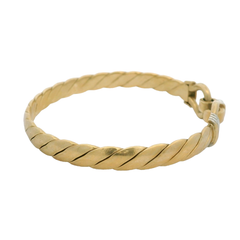 7” Pre-owned 9CT Double Hook & Loop Bangle (23.09g)
