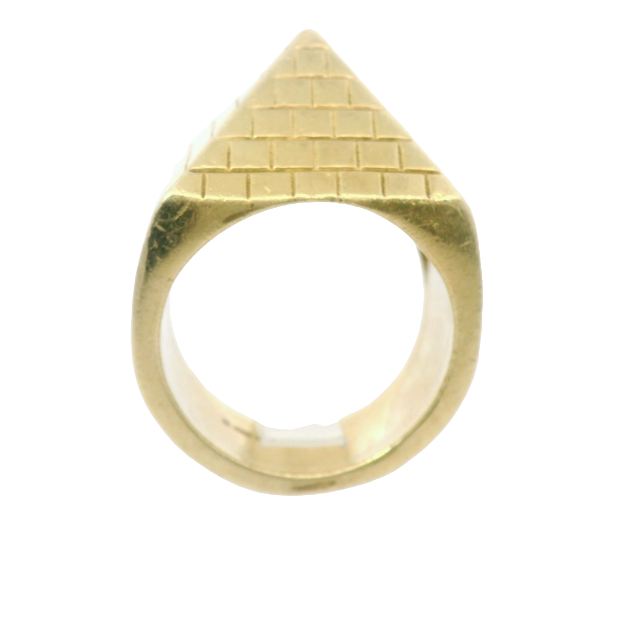 9CT Pre-Owned Pyramid Ring (Size Y)