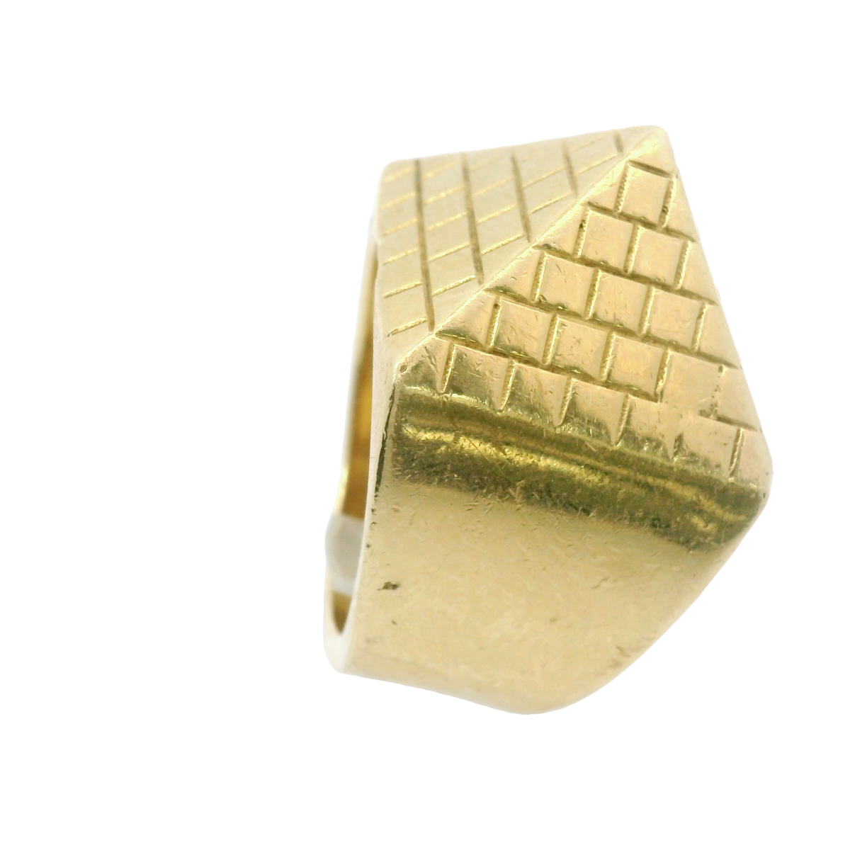 9CT Pre-Owned Pyramid Ring (Size Y)