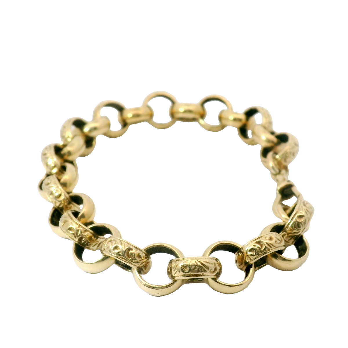 7.75” Pre-owned 9CT Belcher Bracelet (25.6g)