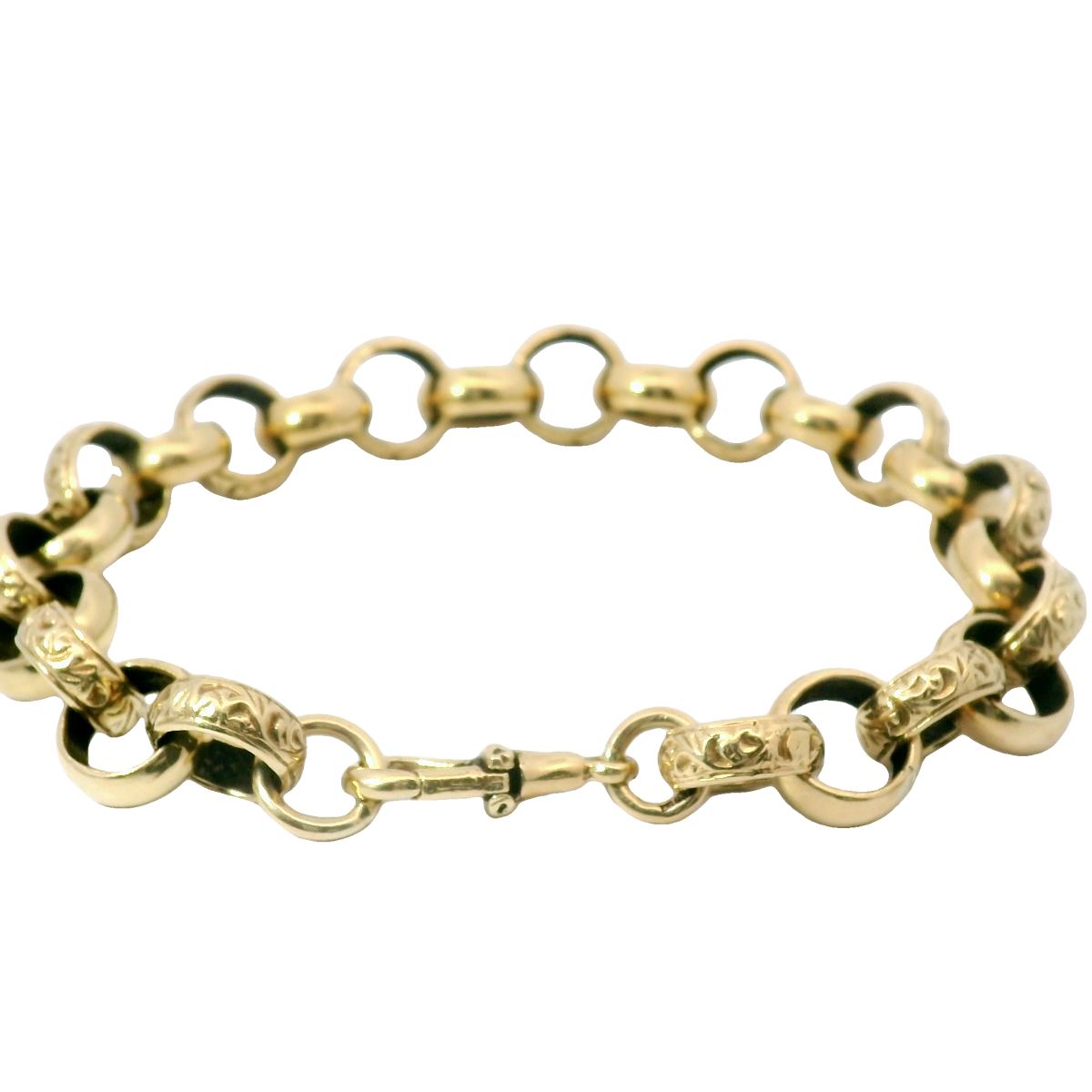 7.75” Pre-owned 9CT Belcher Bracelet (25.6g)