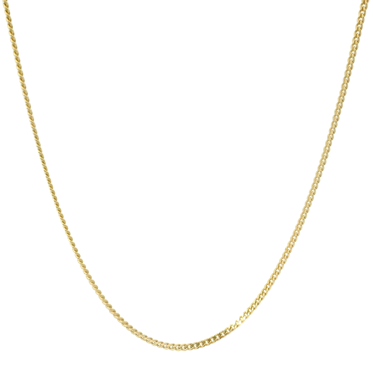 18” Pre-owned 9CT Flat Curb Necklace (1.87g)