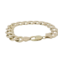 8” Pre-owned 9CT Flat Curb Bracelet (27g)