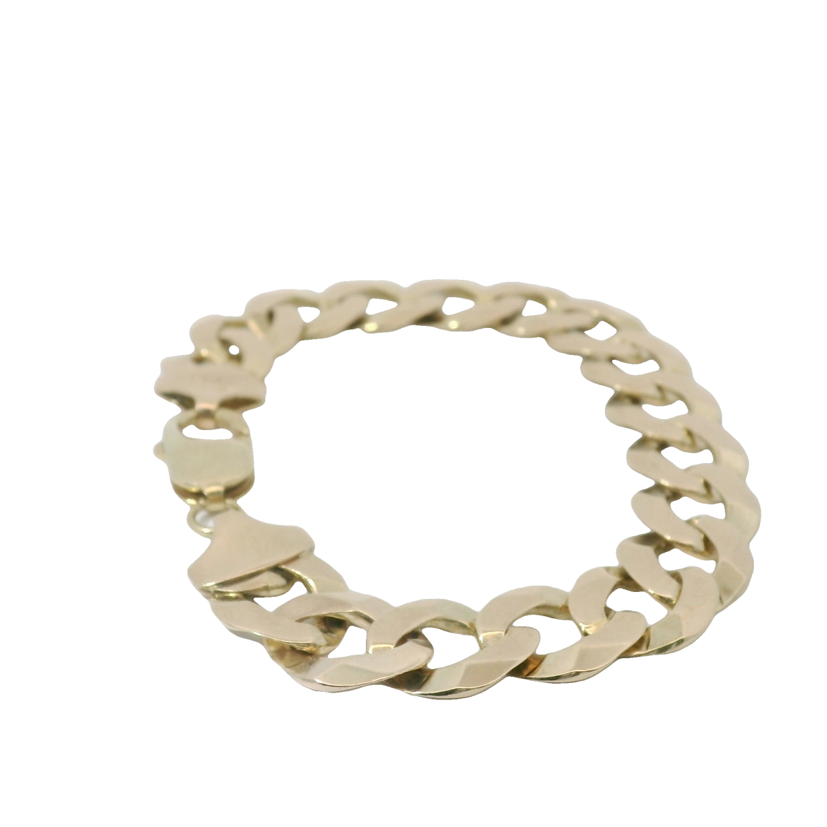 8” Pre-owned 9CT Flat Curb Bracelet (27g)