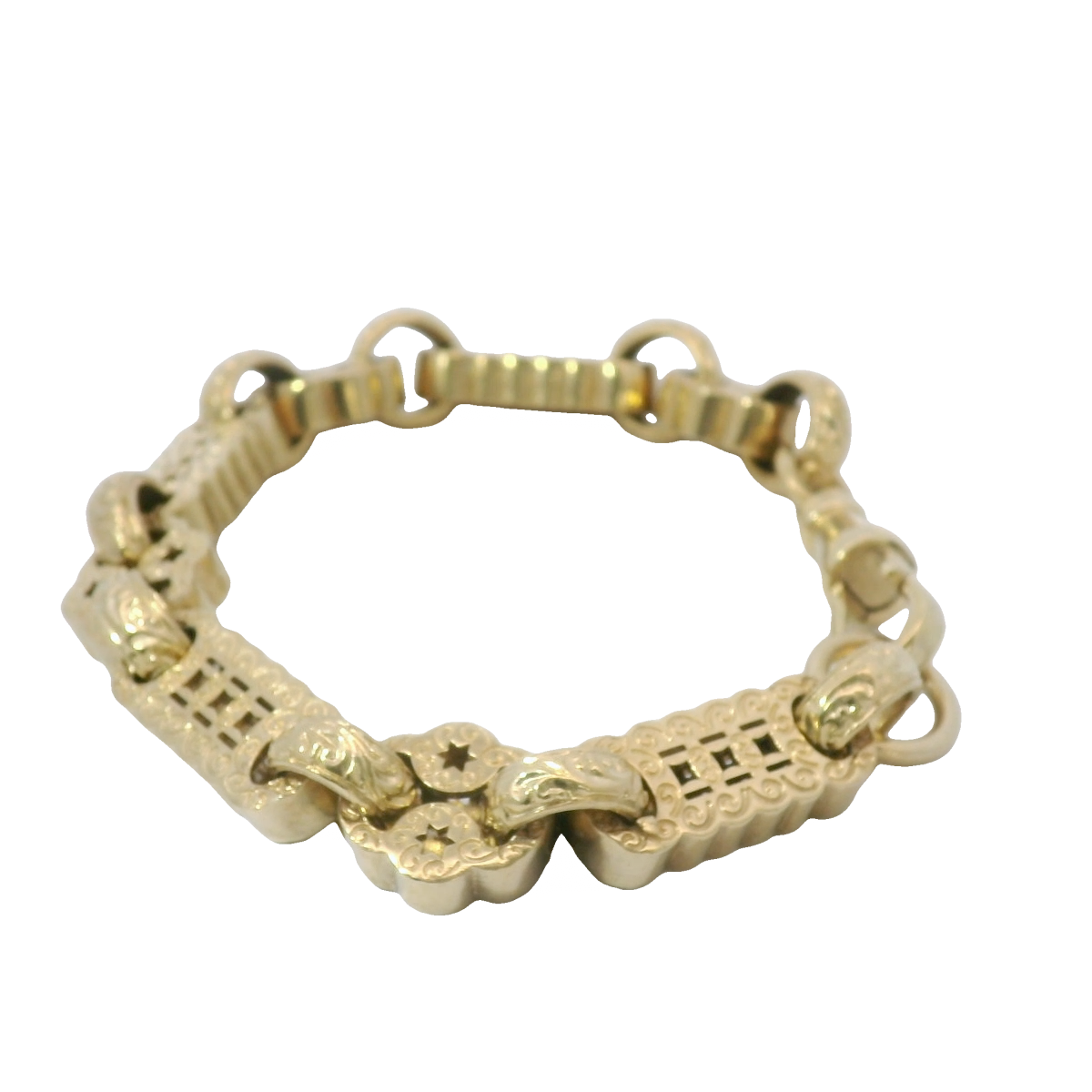 9” Pre-owned 9CT Star & Bar Bracelet (50.13g)