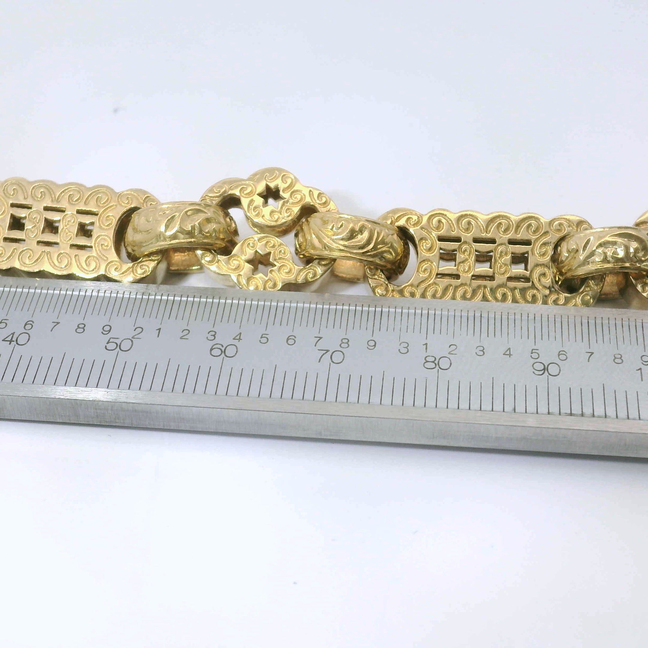 9” Pre-owned 9CT Star & Bar Bracelet (50.13g)