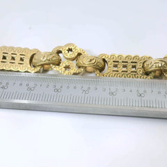 9” Pre-owned 9CT Star & Bar Bracelet (50.13g)