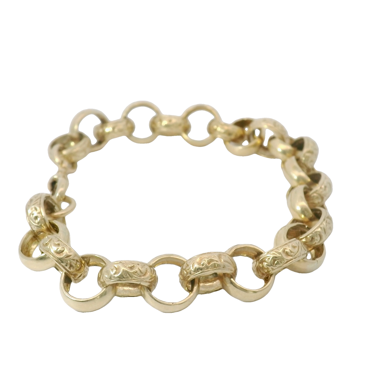 8.5” Pre-owned 9CT Belcher Bracelet (25.56g)
