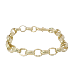8.5” Pre-owned 9CT Oval Belcher Bracelet (17.15g)