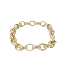 8.5” Pre-owned 9CT Oval Belcher Bracelet (17.15g)