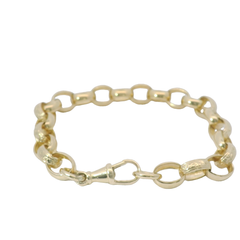 8.5” Pre-owned 9CT Oval Belcher Bracelet (17.15g)