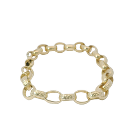8.5” Pre-owned 9CT Oval Belcher Bracelet (17.15g)