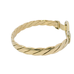 6.5” Pre-owned 9CT Stone Set Hook & Loop Bangle (27.2g)