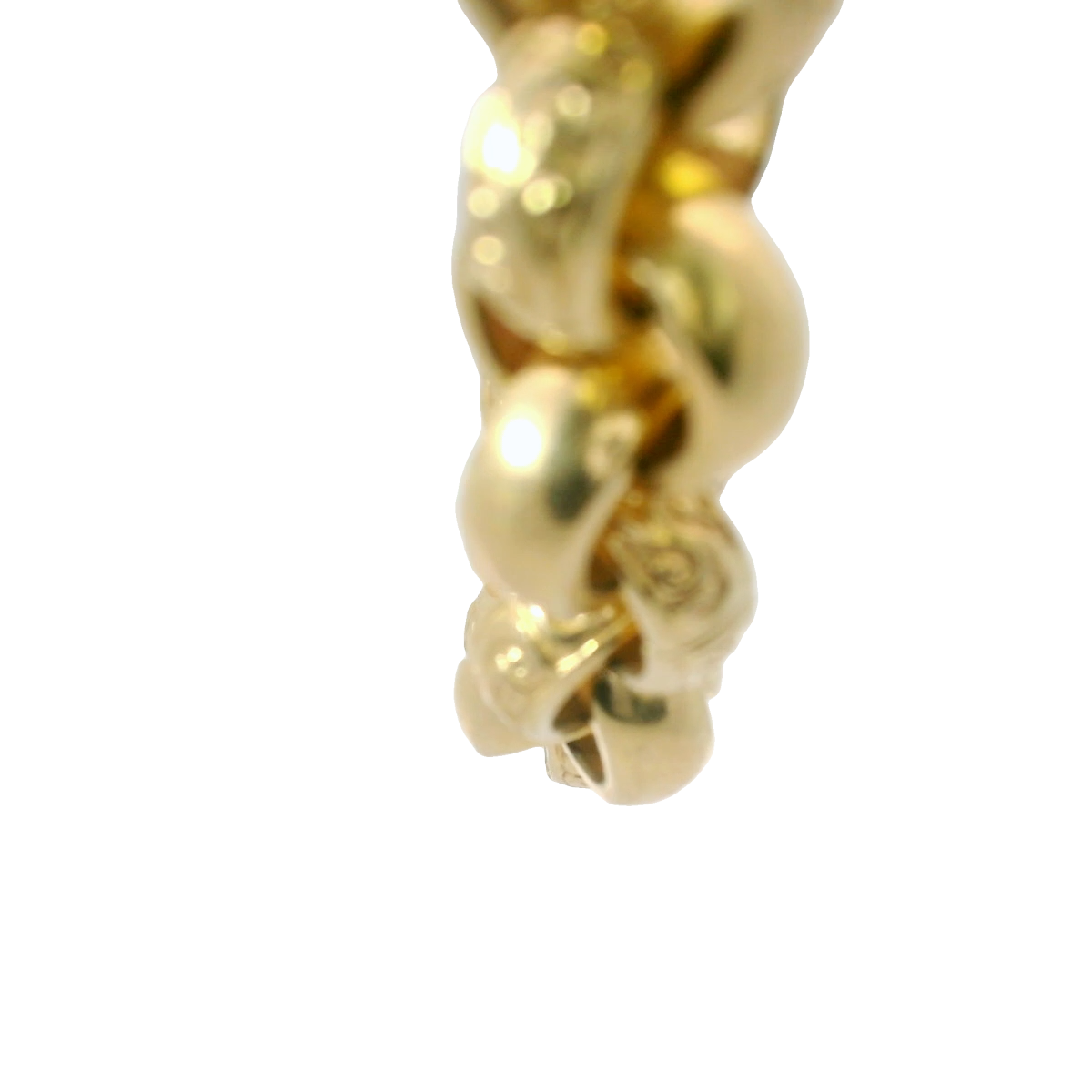 20” Pre-owned 9CT Gold Plain & Patterned Belcher Chain Necklace (134.68g)