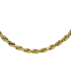 22” Pre-owned 9CT Gold Solid Rope Chain Necklace (40.85g)