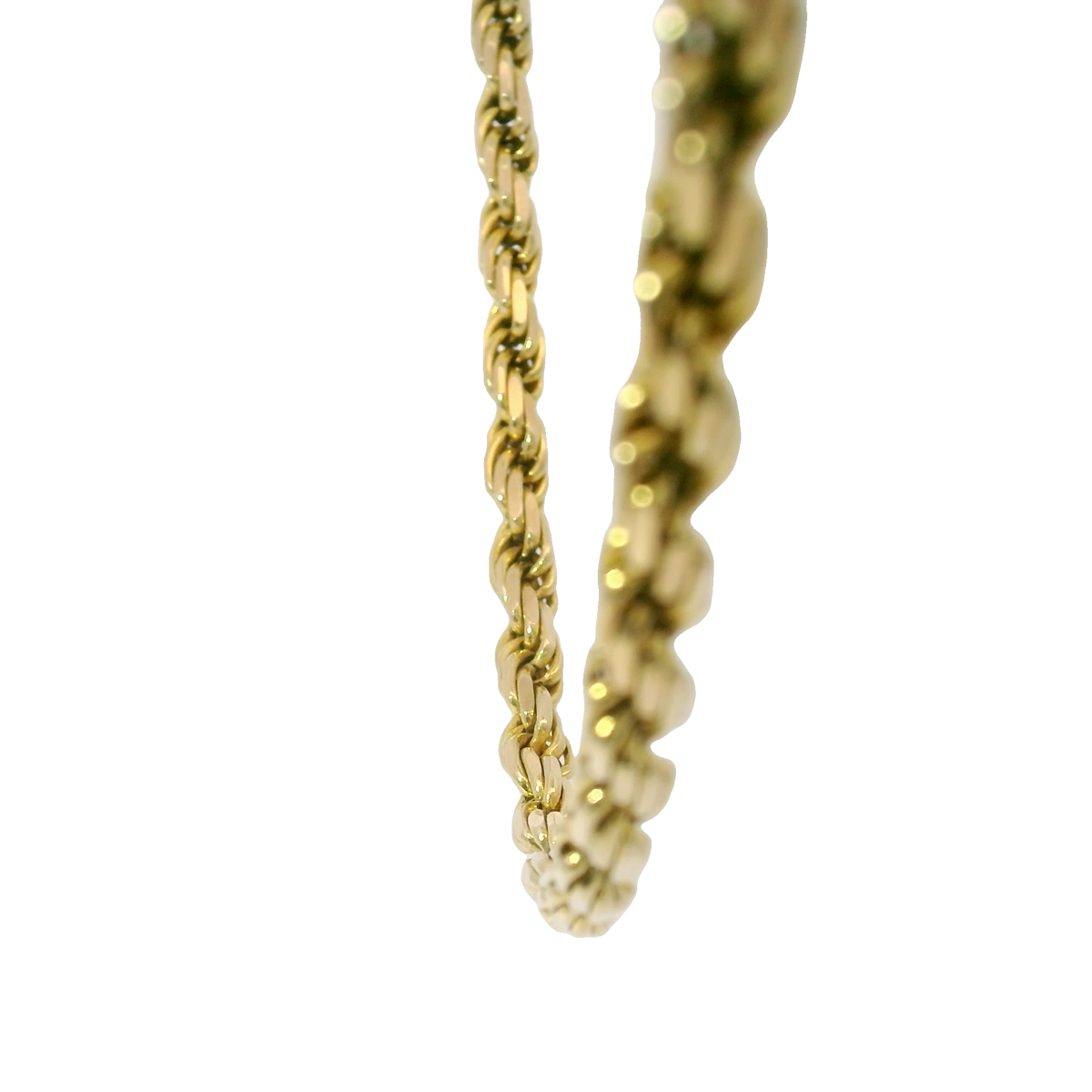 22” Pre-owned 9CT Gold Solid Rope Chain Necklace (40.85g)