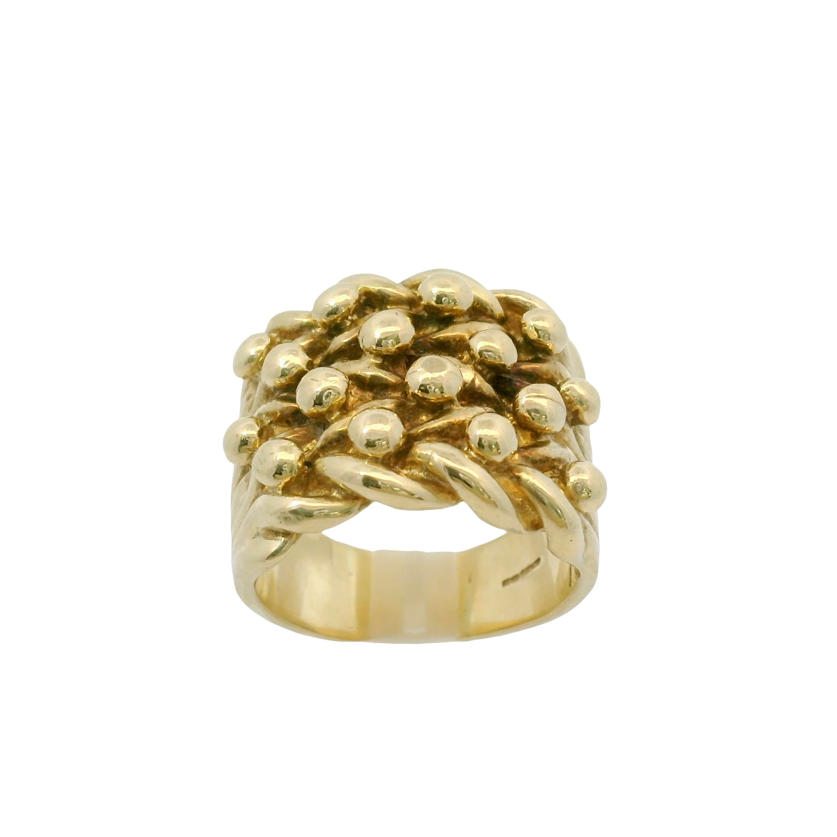 9CT Pre-owned 5 Row Keeper Ring (Size Z 1 1/2)