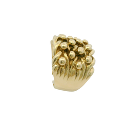 9CT Pre-owned 5 Row Keeper Ring (Size Z 1 1/2)
