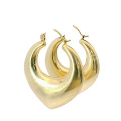 9CT Pre-owned Gold Hoop Earrings (4.66g)
