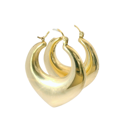 9CT Pre-owned Gold Hoop Earrings (4.66g)