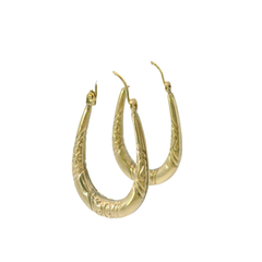 9CT Pre-owned Gold Hoop Earrings (1.08g)