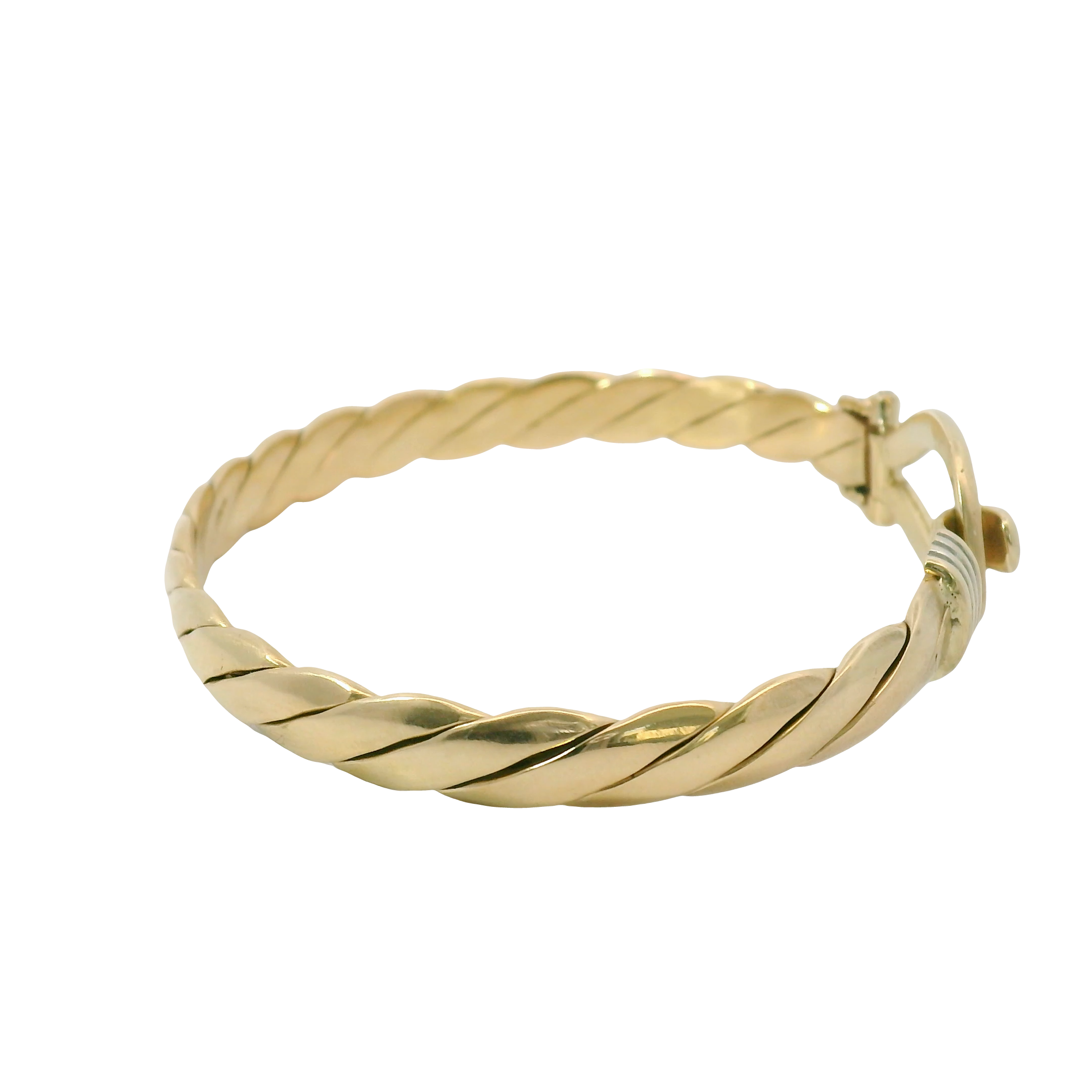 7” Pre-owned 9CT Plain Hook & Loop Bangle (22.31g)