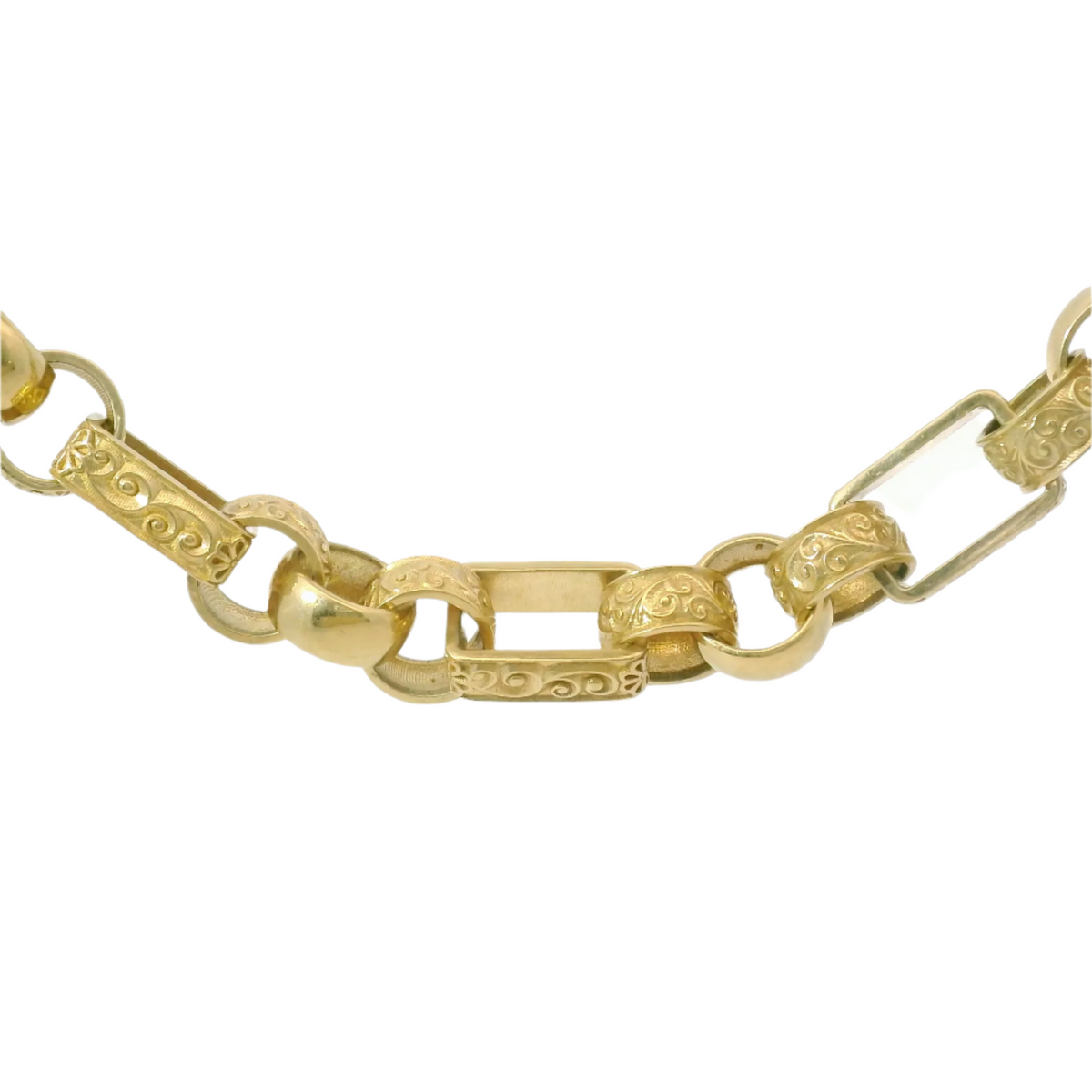 26” Pre-owned 9CT Gypsy Link Chain Necklace (83.89g)