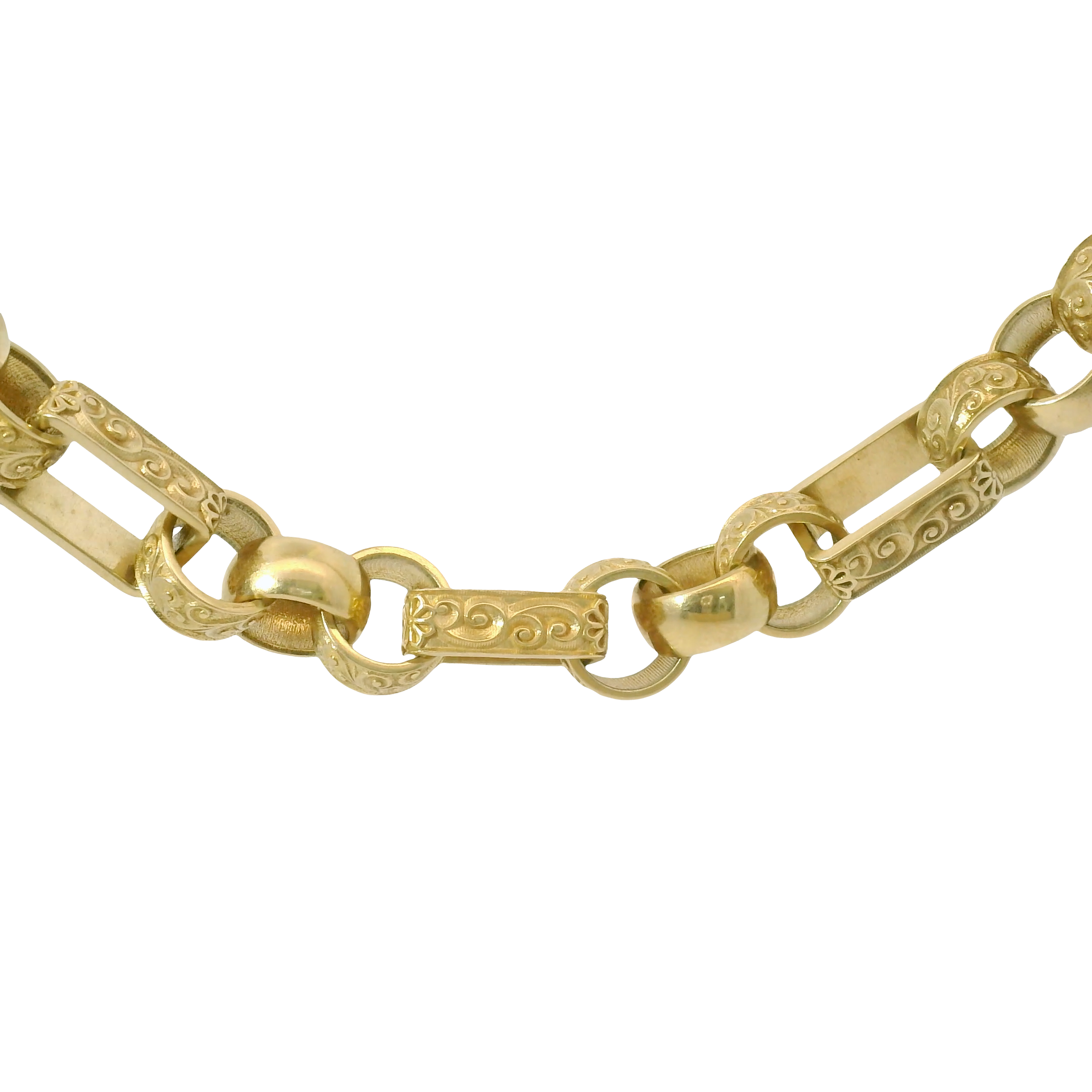 26” Pre-owned 9CT Gypsy Link Chain Necklace (83.89g)