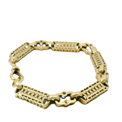 9” Pre-owned 9CT Star & Bar Bracelet (28.01g)