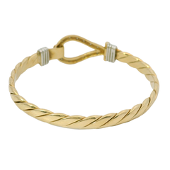 5.5” Pre-owned 9CT Hook & Loop Bangle (13.48g)