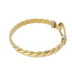 5.5” Pre-owned 9CT Hook & Loop Bangle (13.48g)