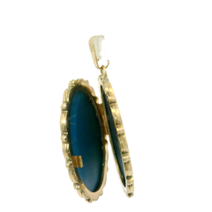 9CT Pre-owned Patterned Locket (7.68g)