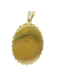 9CT Pre-owned Patterned Locket (7.68g)