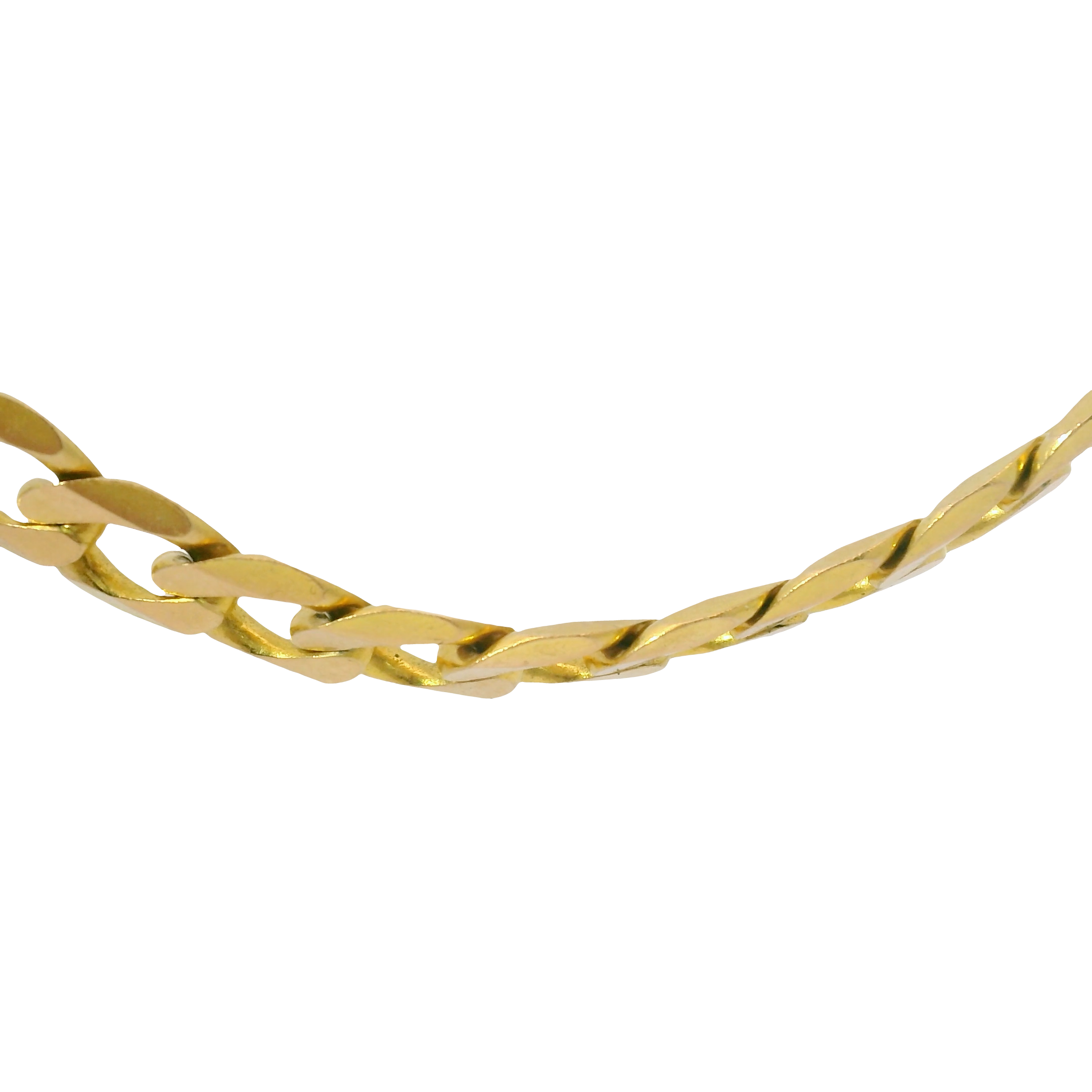 24” Pre-owned 9CT Flat Curb Chain Necklace (62.64g)