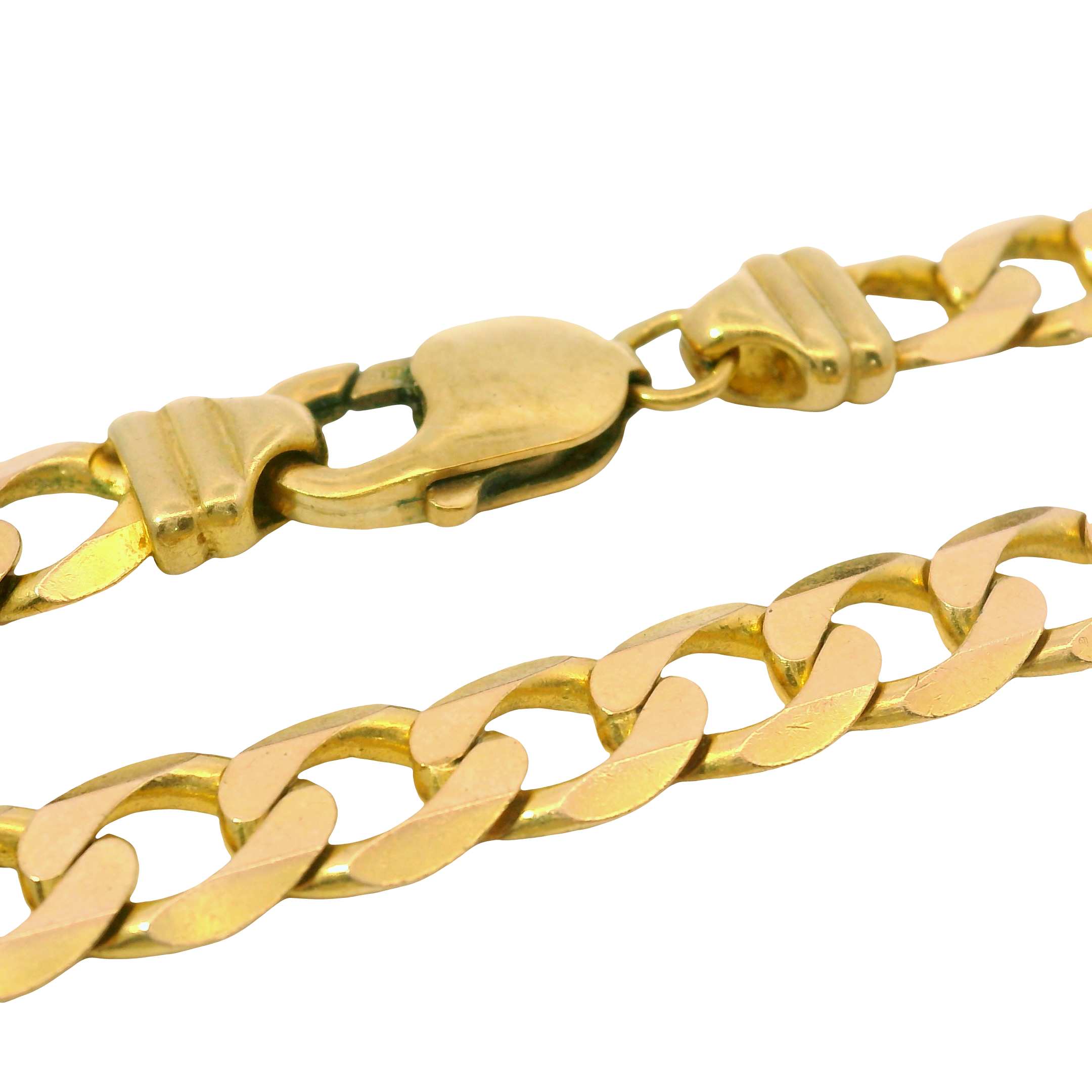24” Pre-owned 9CT Flat Curb Chain Necklace (62.64g)