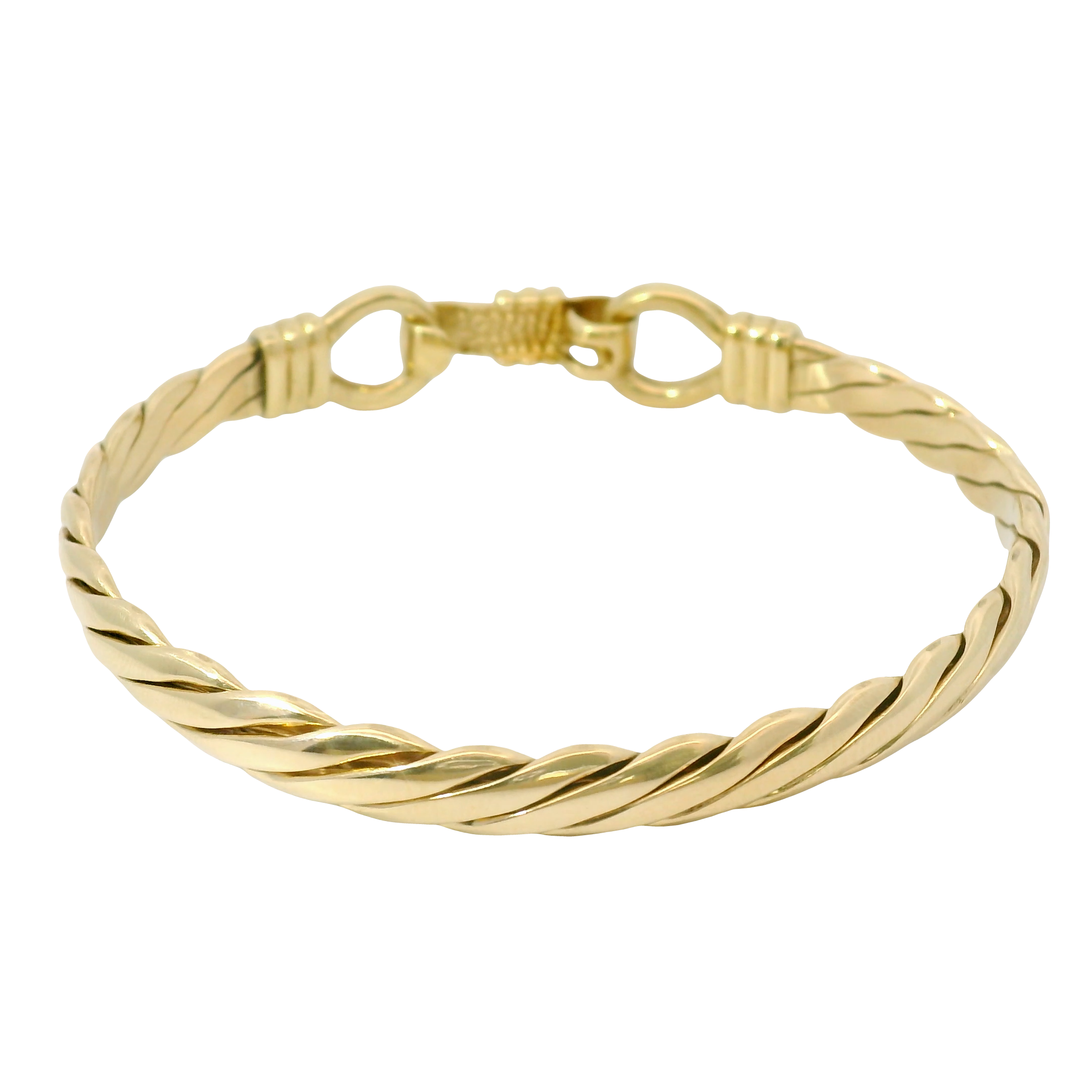6.75” Pre-owned 9CT Hook & Loop Bangle (19.7g)