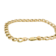 9.5” Pre-owned 9CT Flat Curb Bracelet (24.02g)
