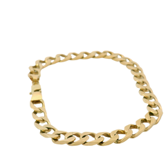 9.5” Pre-owned 9CT Flat Curb Bracelet (24.02g)