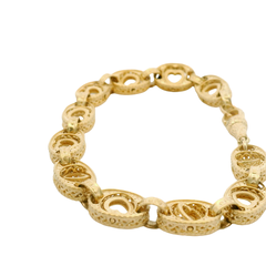 8” New 9CT Spinning Heart Bracelet (20.51g)