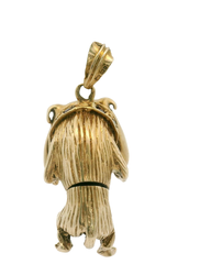 9CT Bulldog Pendant with Gemstones (25.19g)