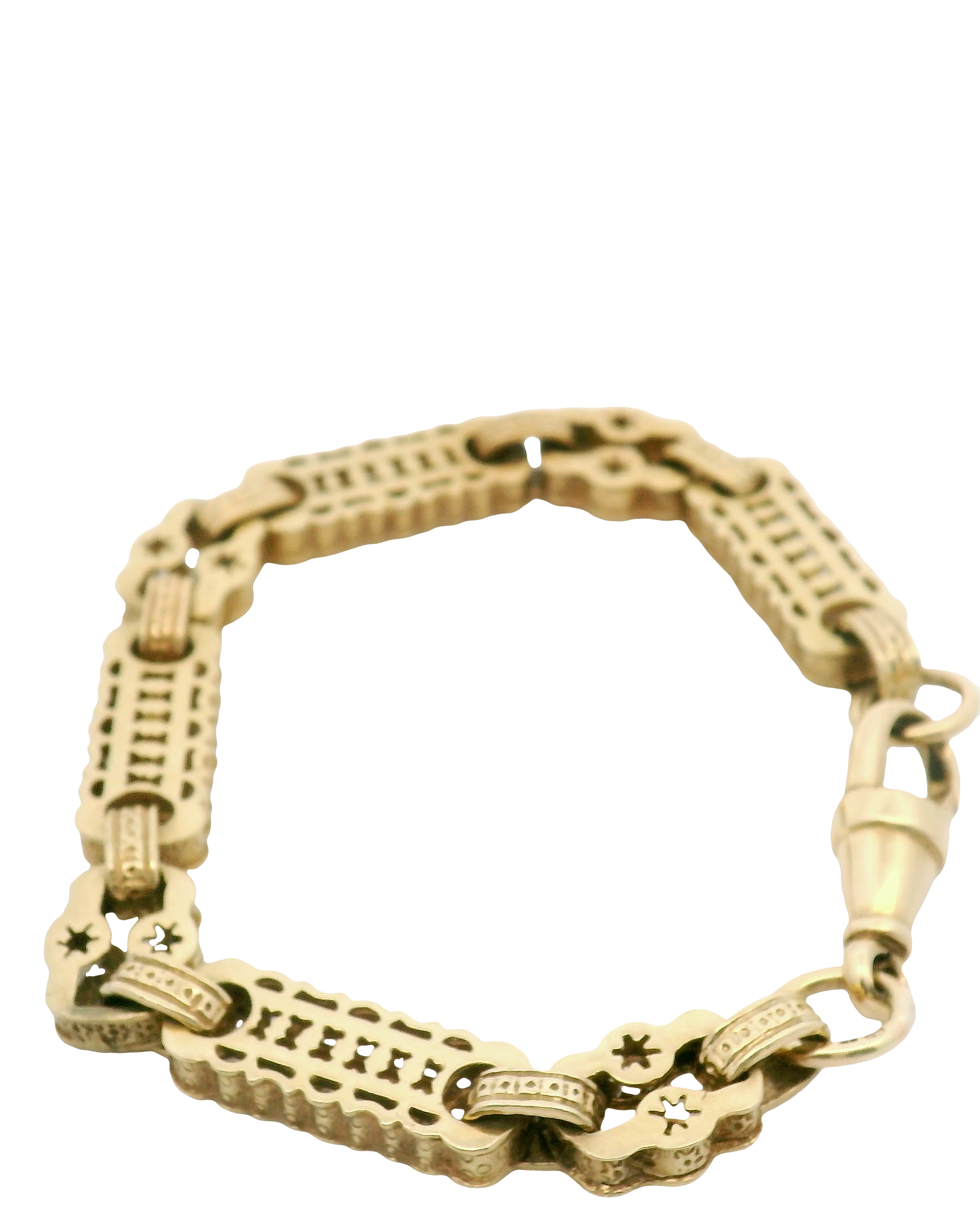 8” Pre-owned 9CT Star & Bar Bracelet (21.46g)