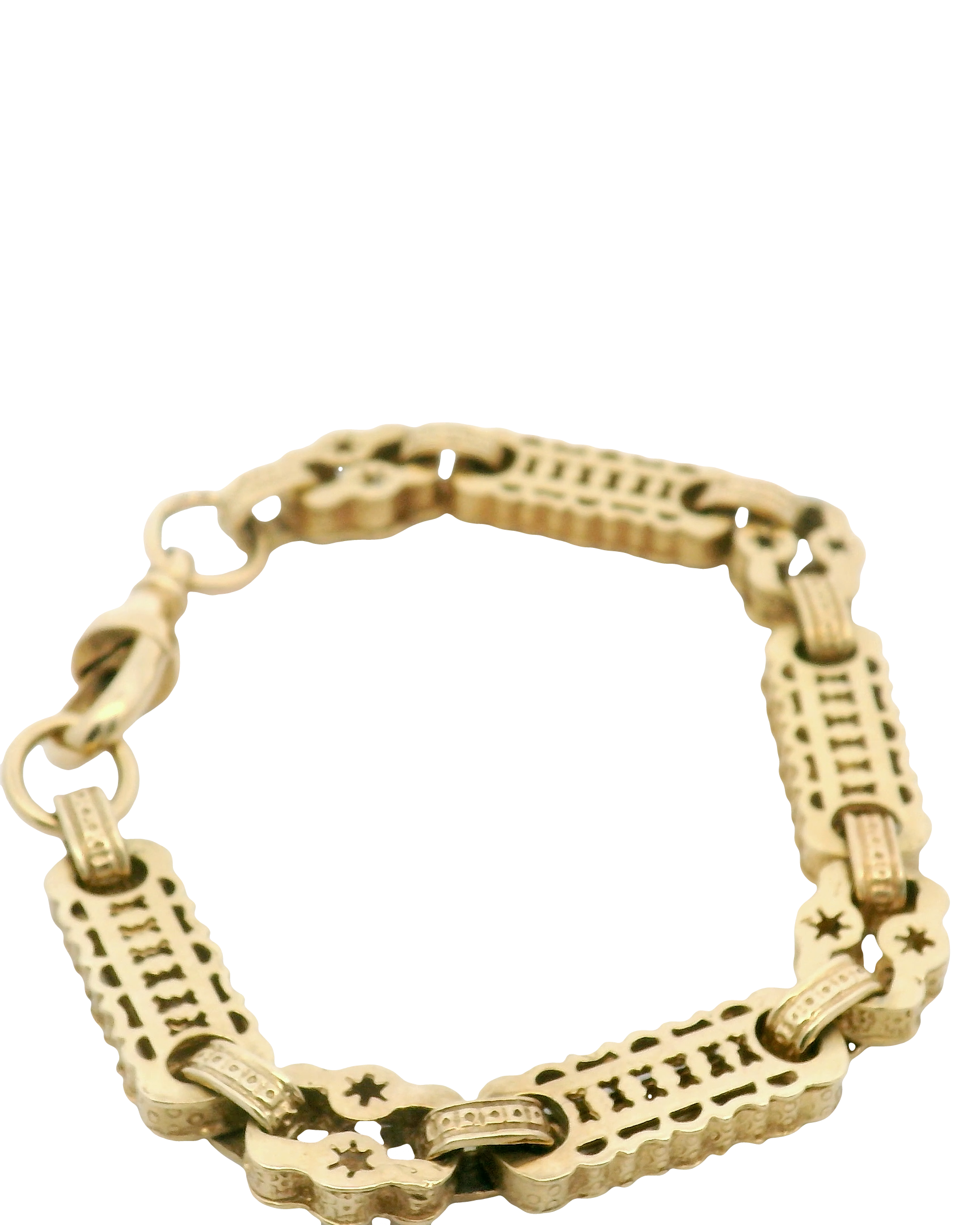 8” Pre-owned 9CT Star & Bar Bracelet (21.46g)