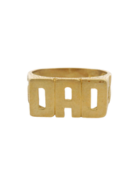 9CT Pre-owned Dad Ring (Size X 1/2)
