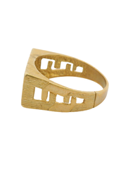 9CT Pre-owned Dad Ring (Size X 1/2)