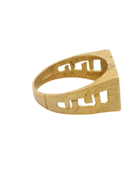 9CT Pre-owned Dad Ring (Size X 1/2)