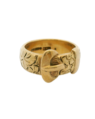 9CT Pre-owned Buckle Ring (Size U)
