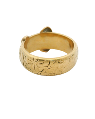 9CT Pre-owned Buckle Ring (Size U)