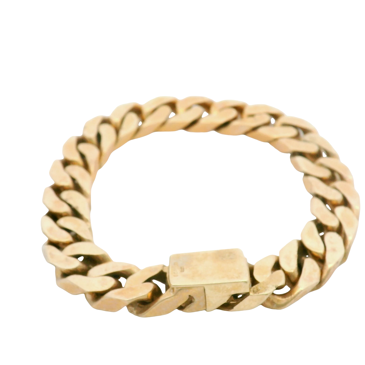 8.5” Pre-owned 9CT Flat Curb Bracelet (73.39g)