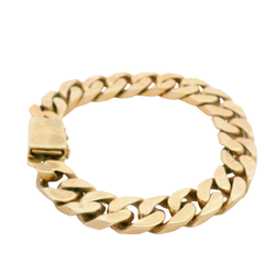 8.5” Pre-owned 9CT Flat Curb Bracelet (73.39g)